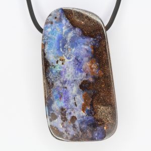 Queensland Boulder Opal Neoprene Necklace